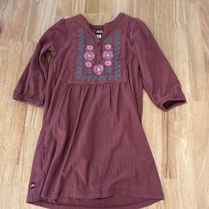 Tea Collection Embroidered Floral Girls Dress
